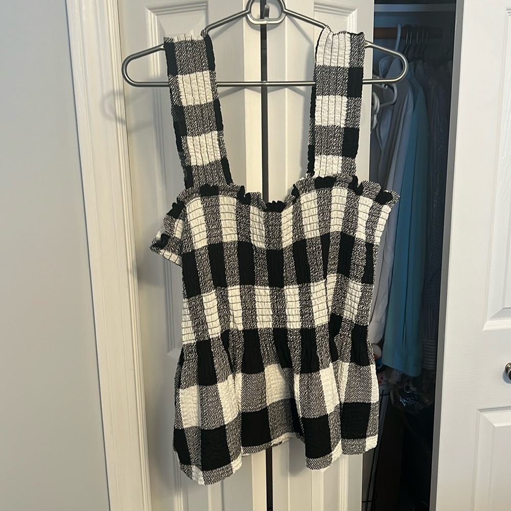 Loft Gingham Top